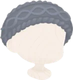 ニットヘアバンド・ブルー