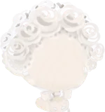 白薔薇のヘッドドレス