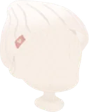 デートホワイトニット帽