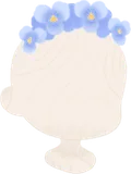 ビオラのヘッドドレス