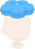 頭のせネモフィラ型クッション