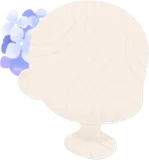 雨の日の紫陽花アクセ