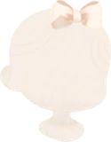 ベージュリボン