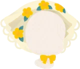 黄色い花のバブーシュカ