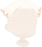 シンプルな頭巾