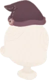 素朴なステッチの帽子