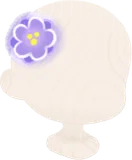 結晶化した花の髪飾り