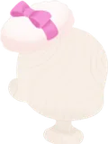 モフモフのリボン付きパフ