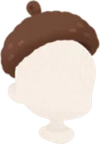 かぎ編みのどんぐり帽子