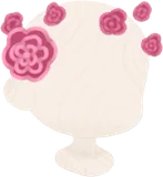 ニットフラワーヘッドアクセ