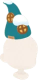 ハウスニット帽・緑