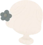色褪せた小花の髪飾り