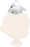 頭に積もった灰