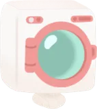 キュートな洗濯機ヘッド