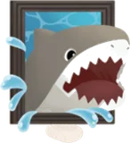 サメのアートヘッド