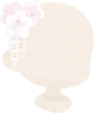 白桜の髪飾り