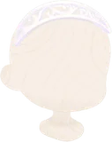 繊細なホワイトカチューシャ