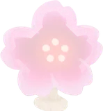 淡く光る桜ヘッド