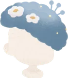 茂るベレー帽・花