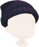 シンプルな黒いニット帽