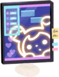 配信視聴中のタブレットヘッド