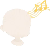 祝福を歌う髪飾り