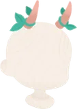 蔓草を纏う角