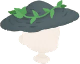 旅人の藁帽子
