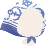パカンスなバブーシュカ風スカーフ