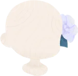 淑やかな夜顔の髪飾り