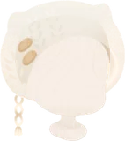 耳付きナチュラルニット帽