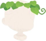 葉っぱのヘアアクセ