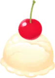 バニラアイスの食品サンプル