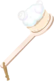 泡の付いたボディブラシ