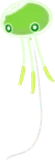 プカポンの風船・緑