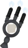 静かに灯る黒キャンドル