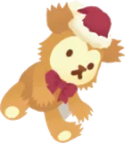 手持ちサンタ幅のクマのぬいぐるみ