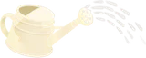 野菜の水やりのジョウロ