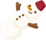 雪だるまのぬいぐるみ