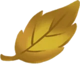 拾った金細工の落ち葉