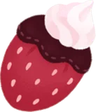 チョコ漬け苺のぬいぐるみ
