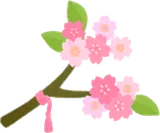 お花見日和の桜の飾り