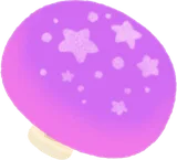 大きなパープルキノコ