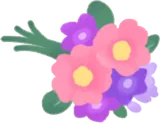 色とりどりの花束