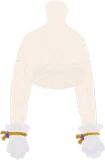 紫の宝石つき白手袋