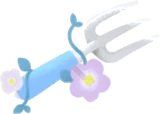花が絡みつくガーデンフォーク