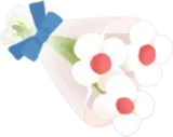 小さな白い花