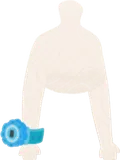 水色の腕時計