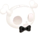 ピグミーの骨レプリカ。蝶ネクタイ