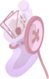 サンタさんへの手紙が入った靴下